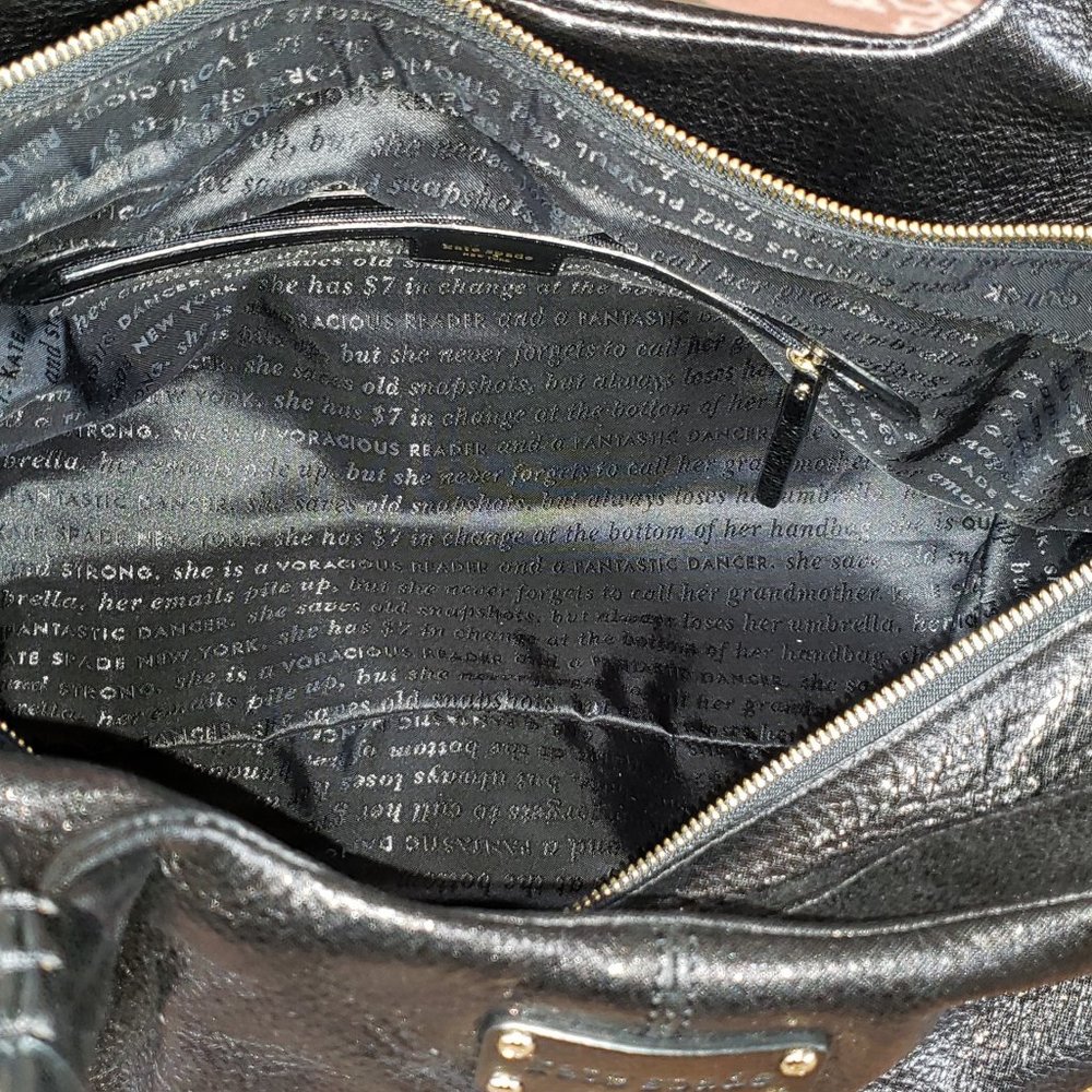 Kate Spade Stevie -Metallic Black - NWT - Picture 5 of 5